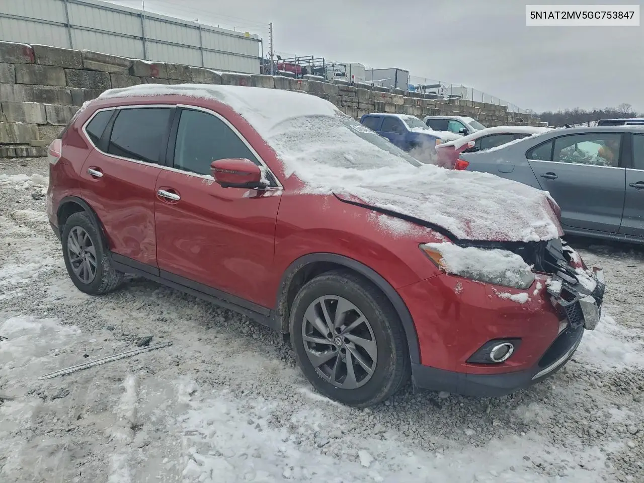 5N1AT2MV5GC753847 2016 Nissan Rogue S
