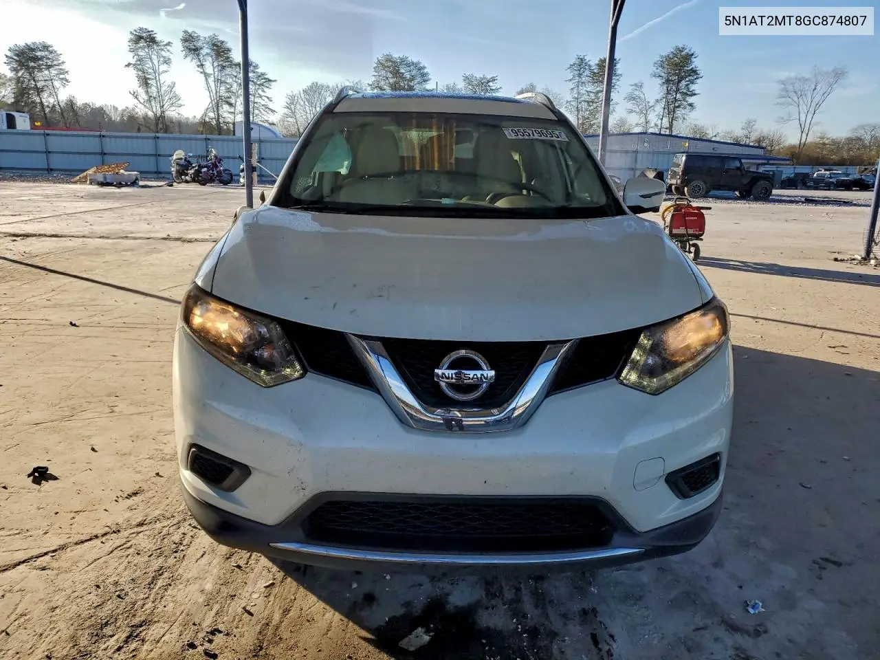 5N1AT2MT8GC874807 2016 Nissan Rogue S
