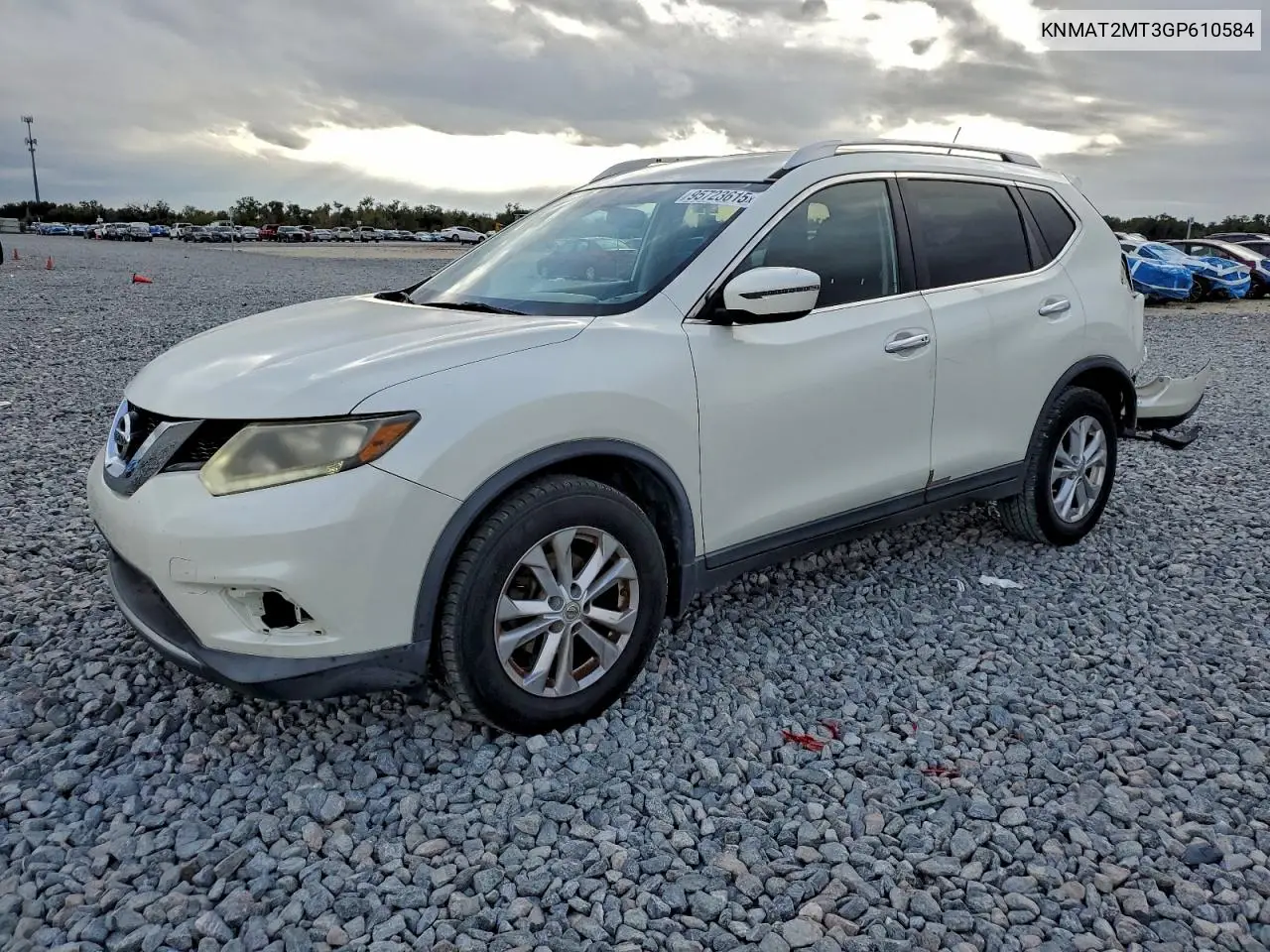 KNMAT2MT3GP610584 2016 Nissan Rogue S
