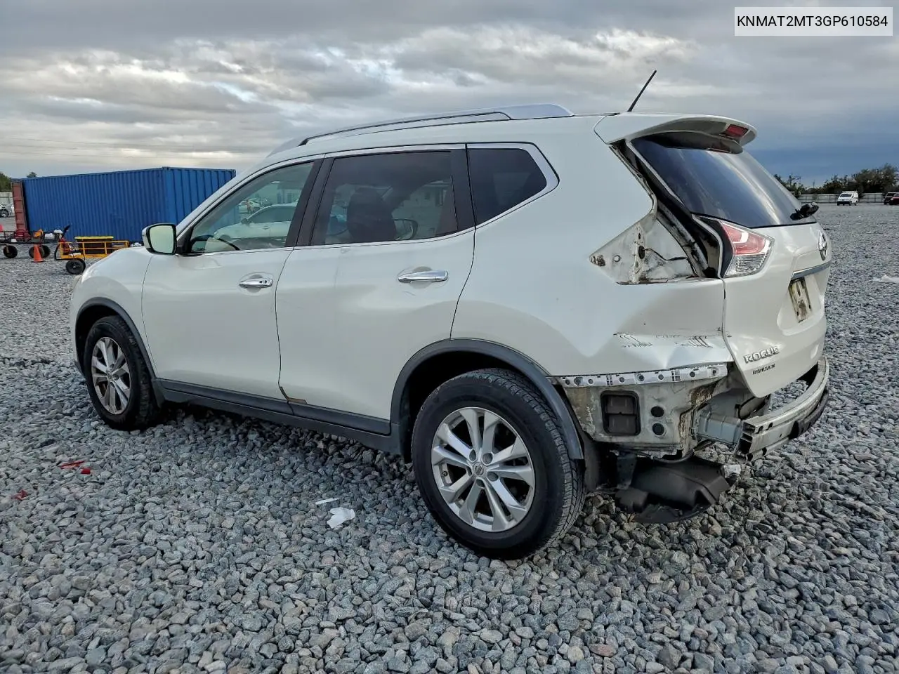 KNMAT2MT3GP610584 2016 Nissan Rogue S