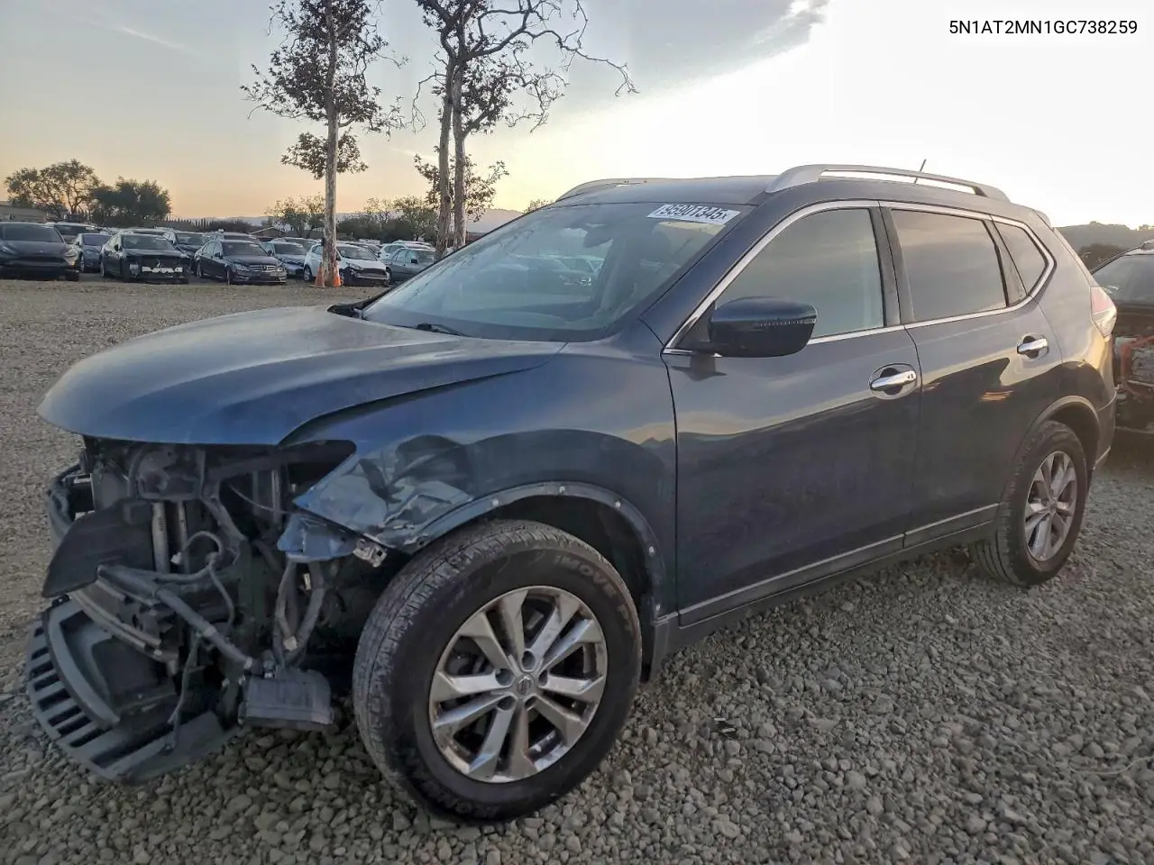 5N1AT2MN1GC738259 2016 Nissan Rogue S