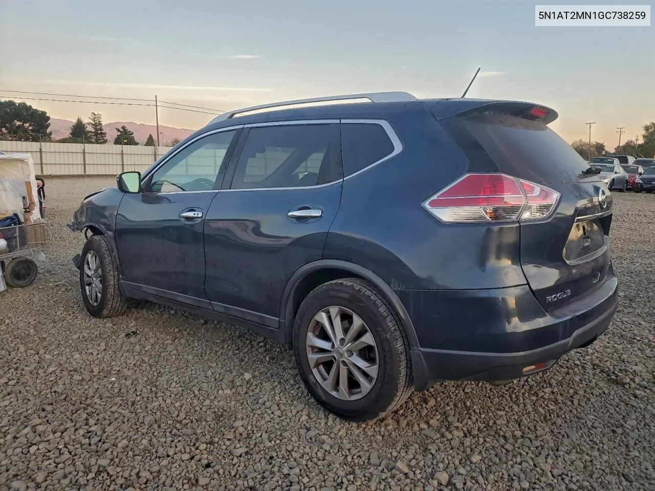 5N1AT2MN1GC738259 2016 Nissan Rogue S
