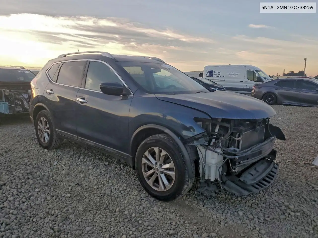 5N1AT2MN1GC738259 2016 Nissan Rogue S