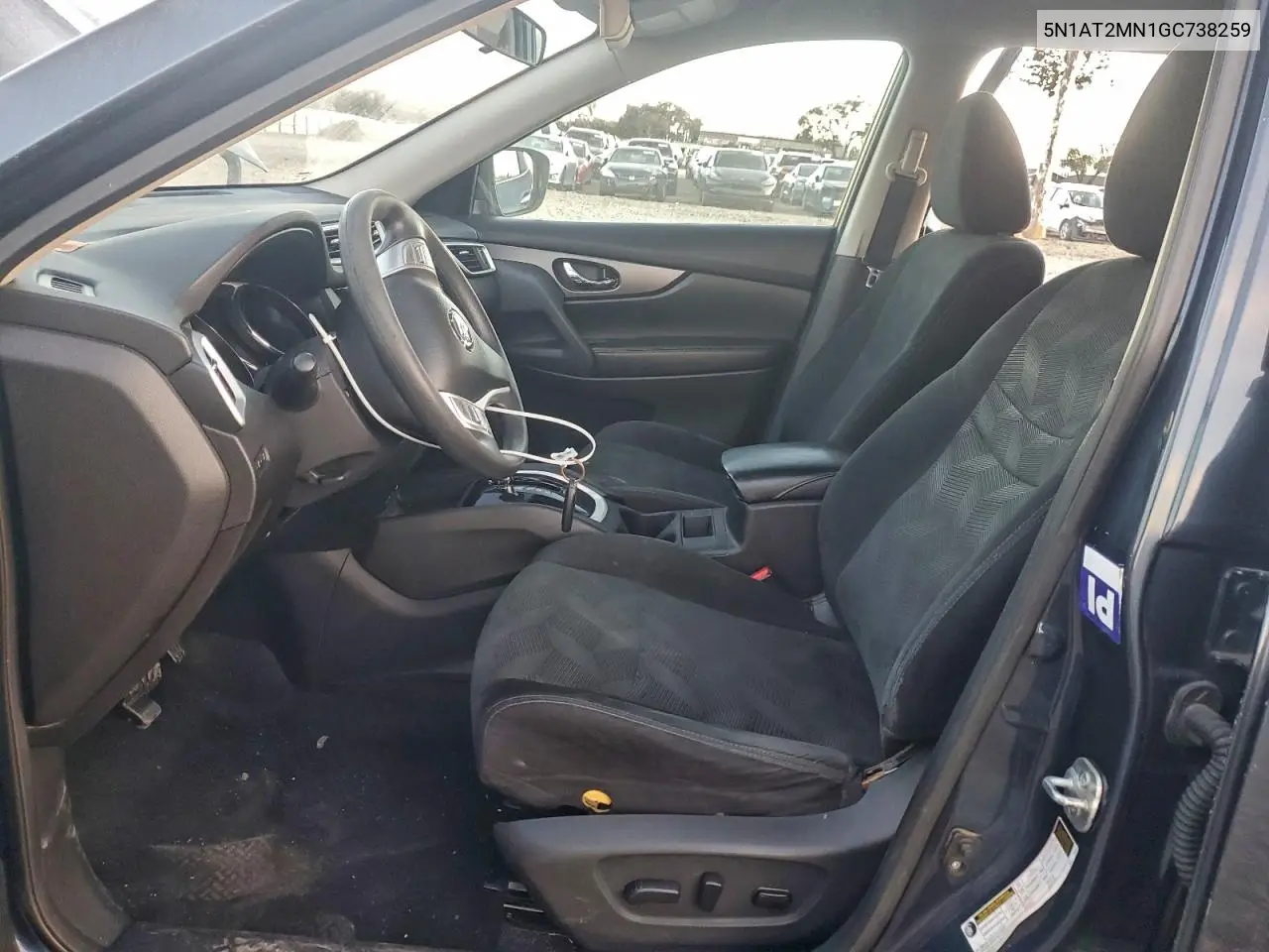 5N1AT2MN1GC738259 2016 Nissan Rogue S