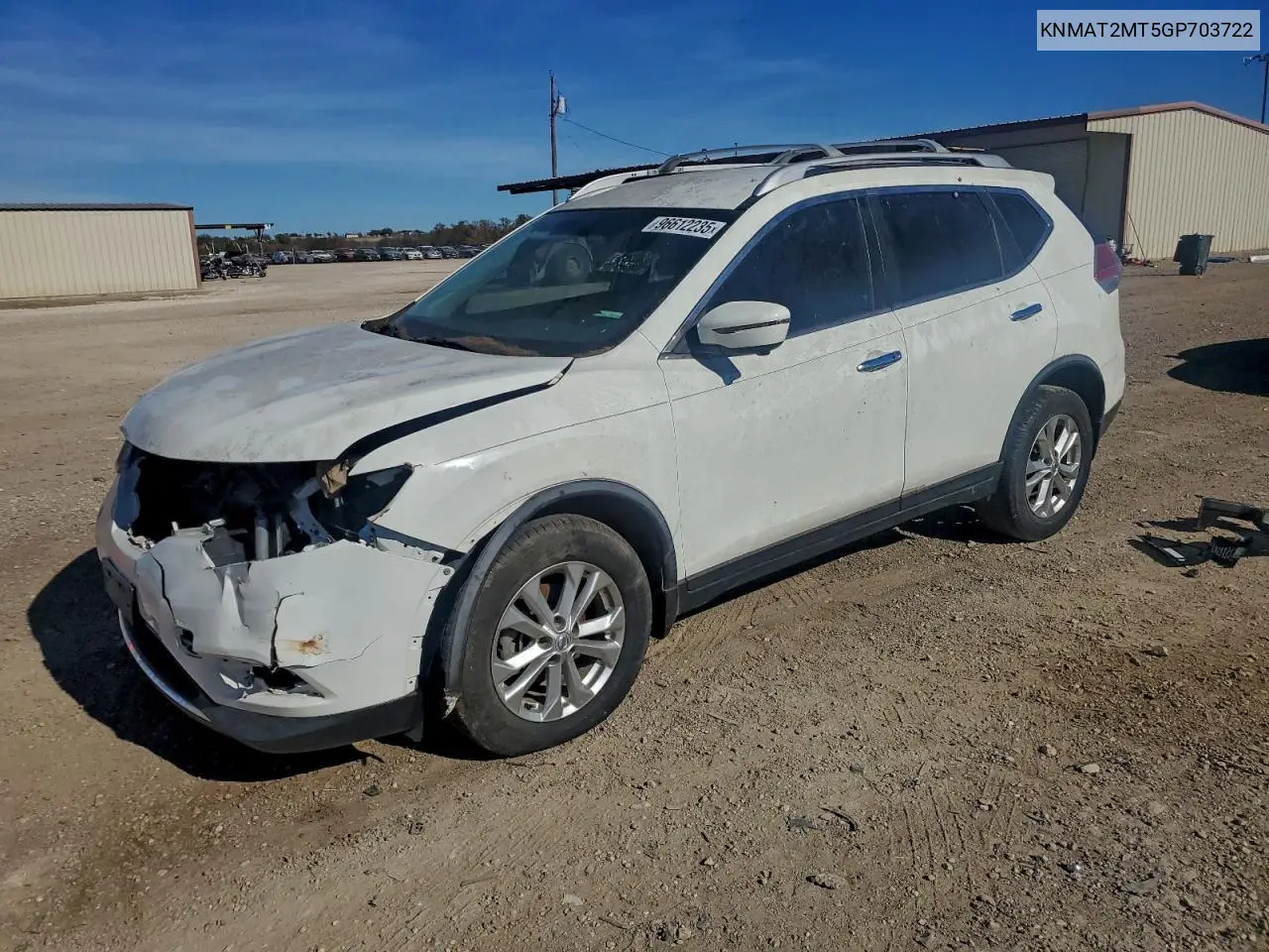 KNMAT2MT5GP703722 2016 Nissan Rogue S