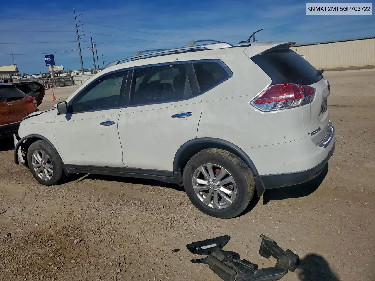KNMAT2MT5GP703722 2016 Nissan Rogue S