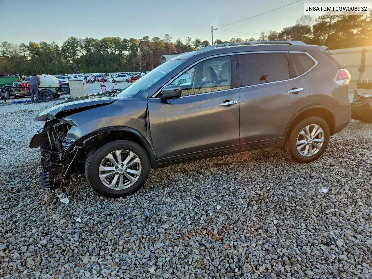 JN8AT2MT0GW008932 2016 Nissan Rogue S