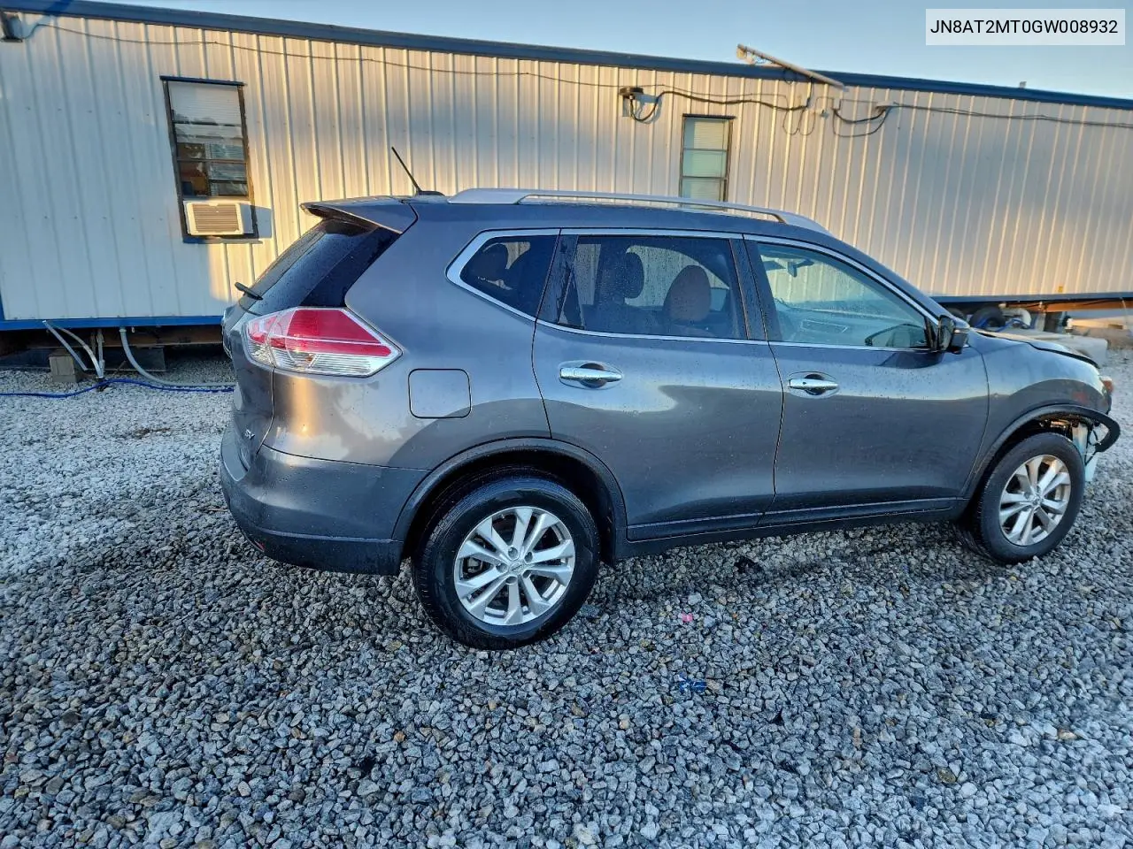 JN8AT2MT0GW008932 2016 Nissan Rogue S