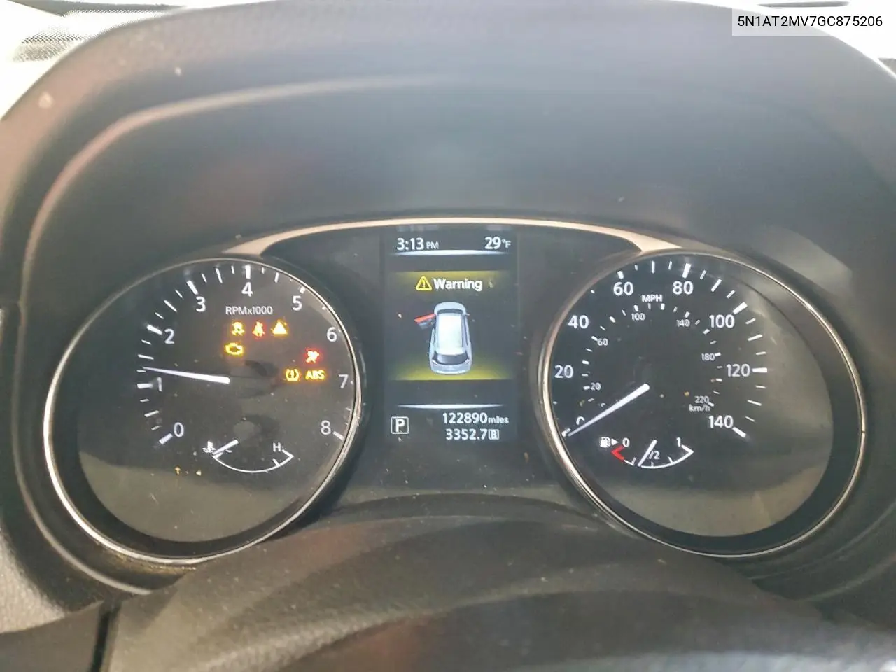 5N1AT2MV7GC875206 2016 Nissan Rogue S