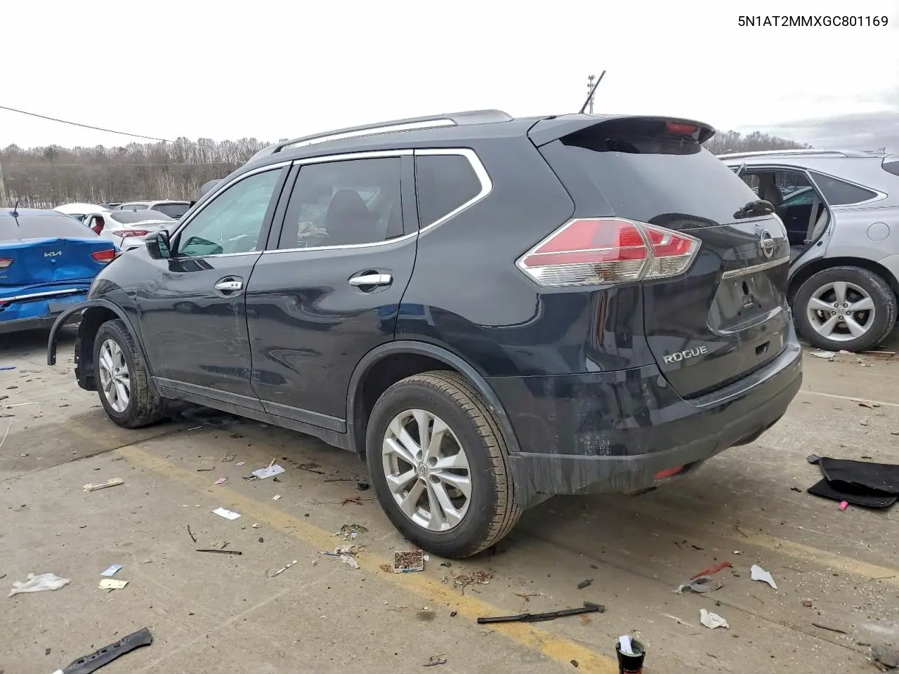 5N1AT2MMXGC801169 2016 Nissan Rogue S