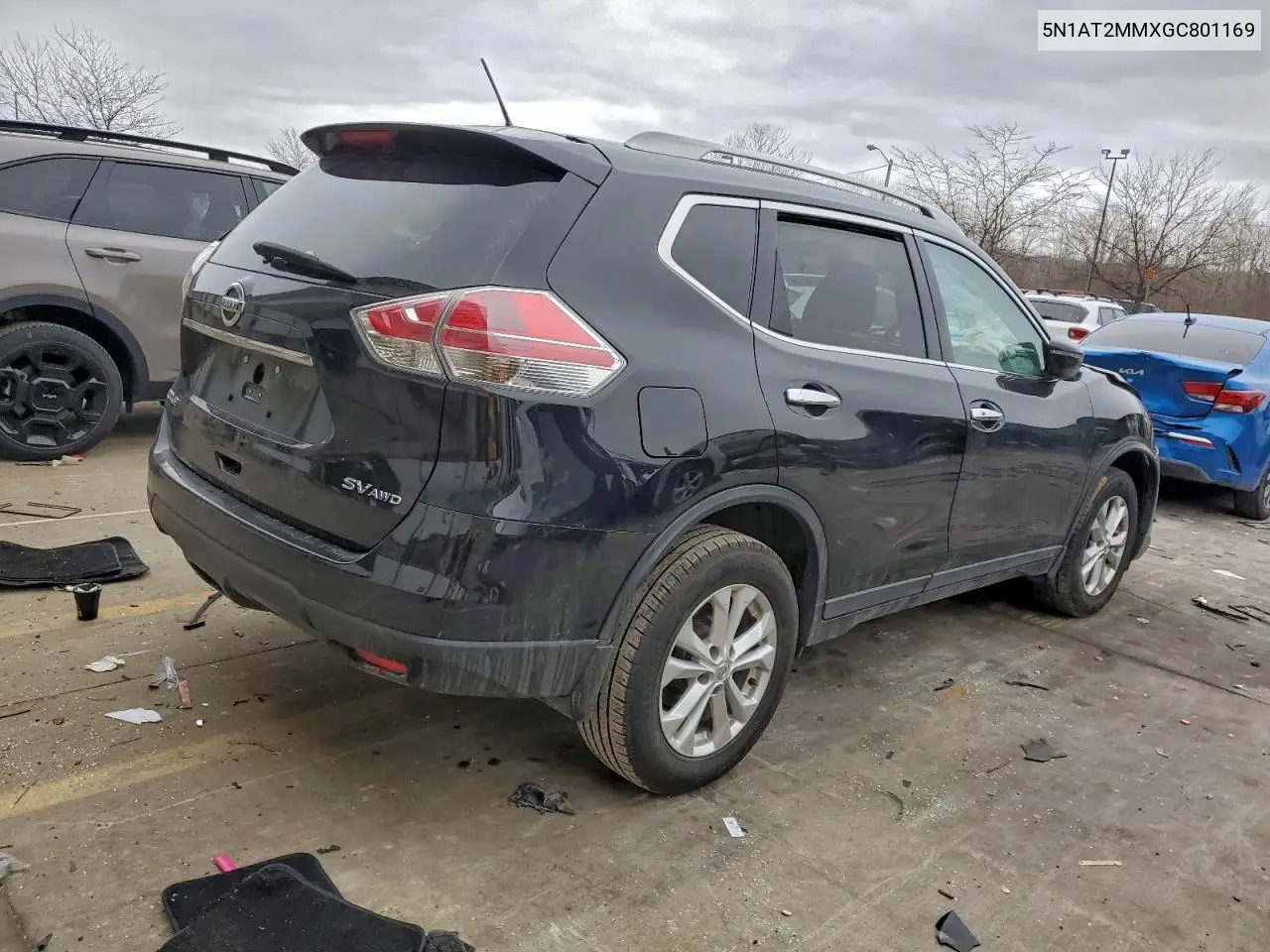 5N1AT2MMXGC801169 2016 Nissan Rogue S