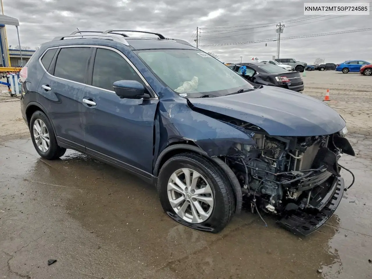 KNMAT2MT5GP724585 2016 Nissan Rogue S