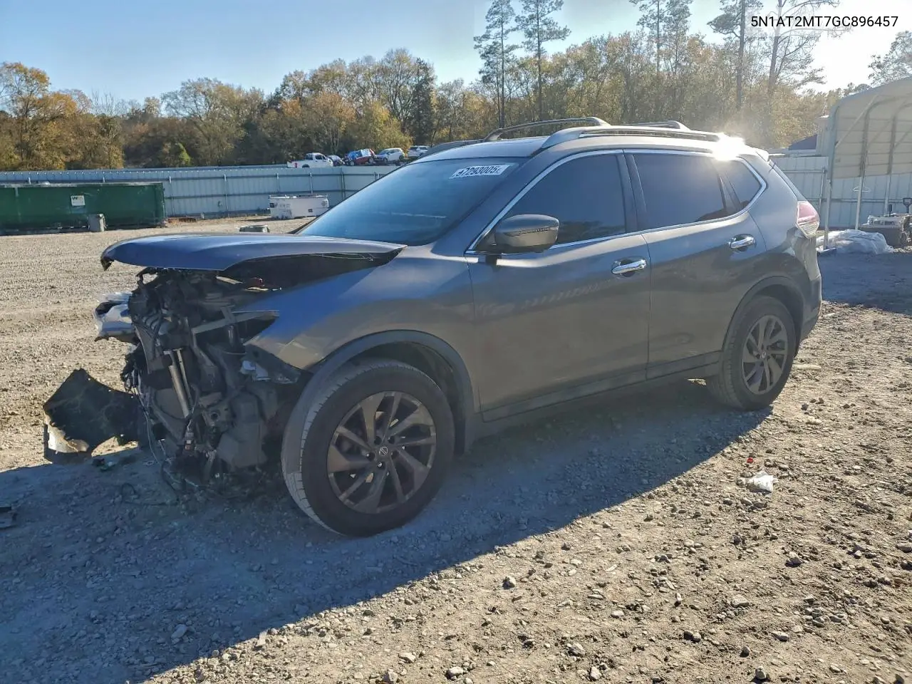 5N1AT2MT7GC896457 2016 Nissan Rogue S