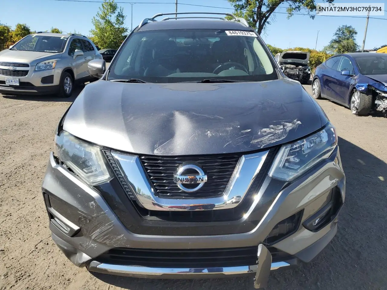 5N1AT2MV3HC793734 2017 Nissan Rogue Sv