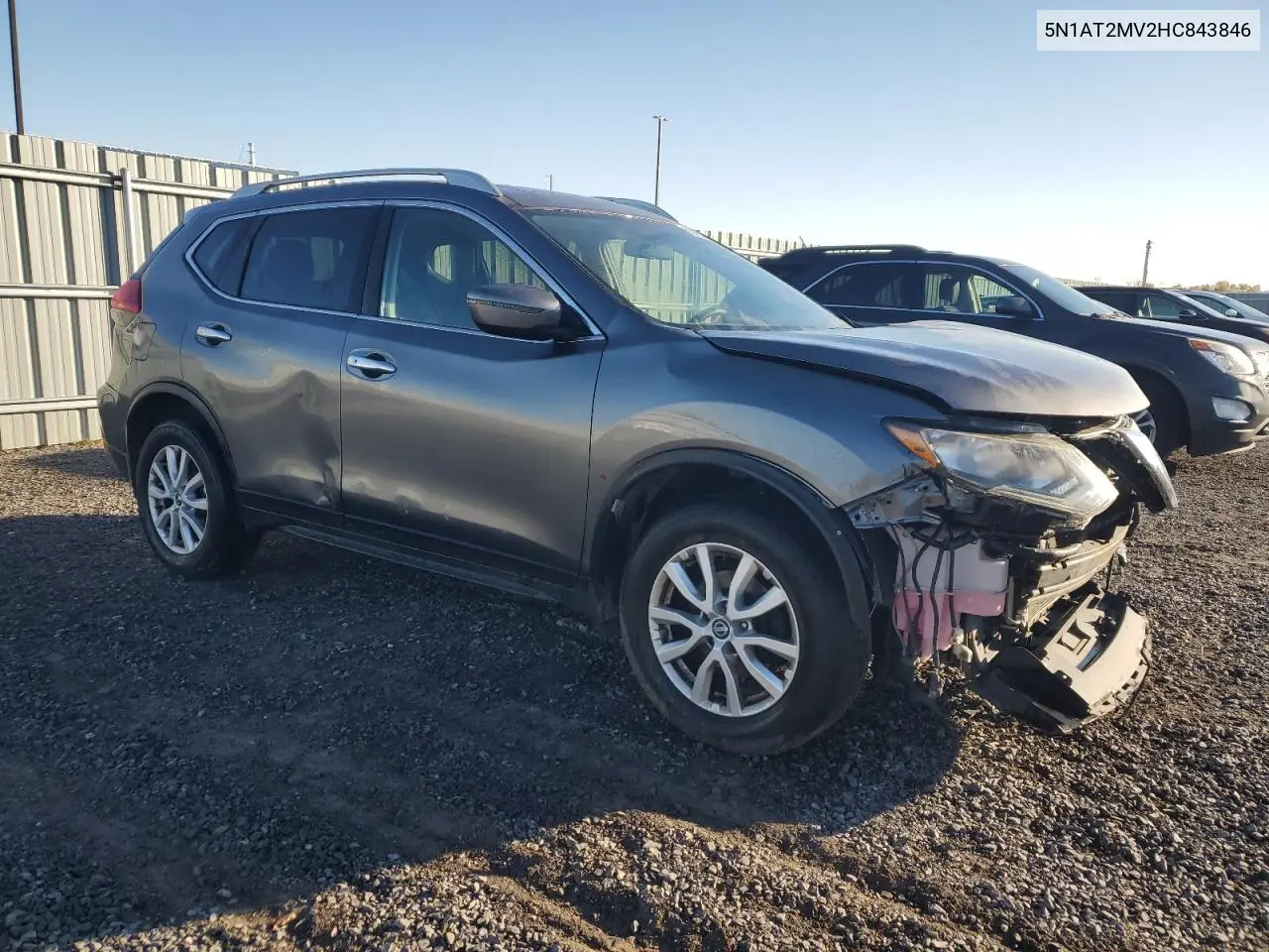 5N1AT2MV2HC843846 2017 Nissan Rogue Sv