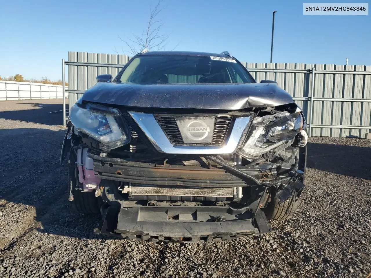5N1AT2MV2HC843846 2017 Nissan Rogue Sv