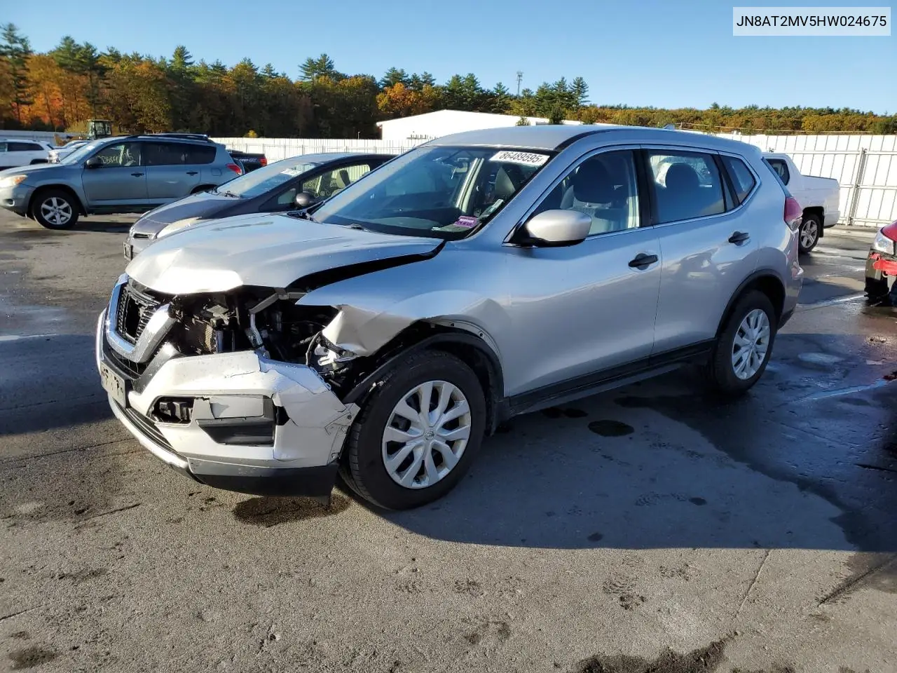JN8AT2MV5HW024675 2017 Nissan Rogue S