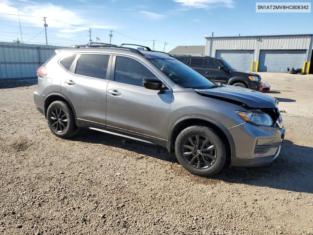 5N1AT2MV8HC808342 2017 Nissan Rogue Sv
