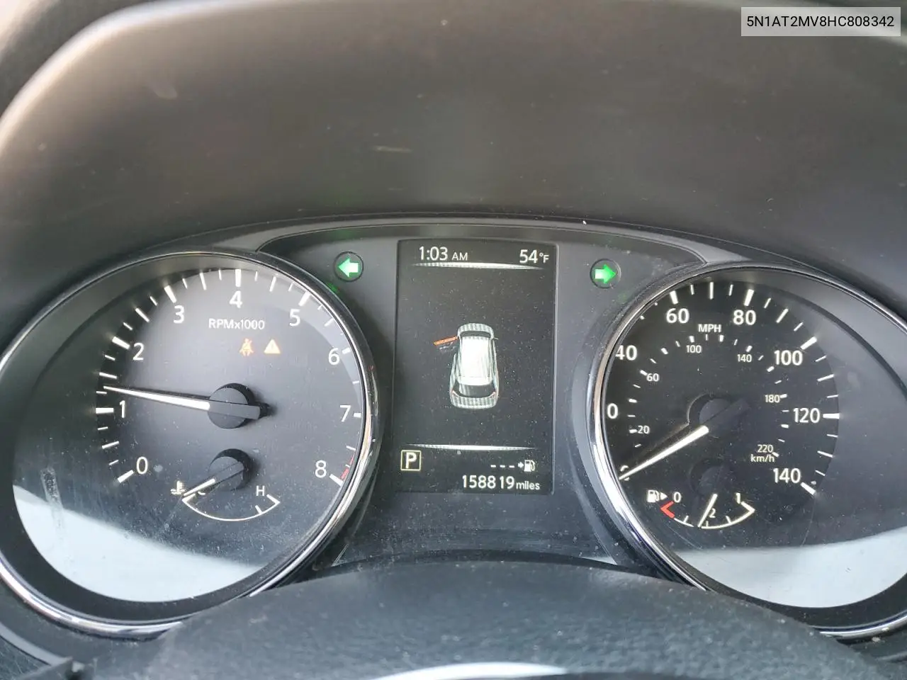 5N1AT2MV8HC808342 2017 Nissan Rogue Sv