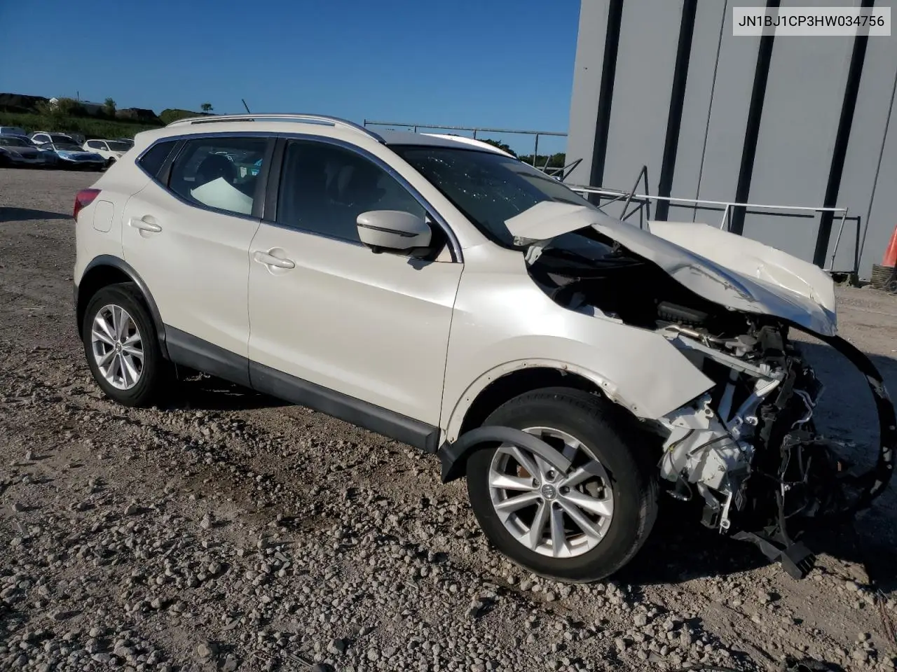 JN1BJ1CP3HW034756 2017 Nissan Rogue Sport S