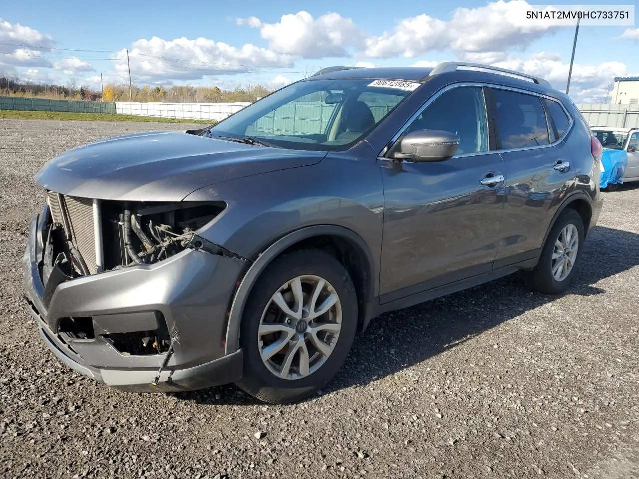 5N1AT2MV0HC733751 2017 Nissan Rogue Sv
