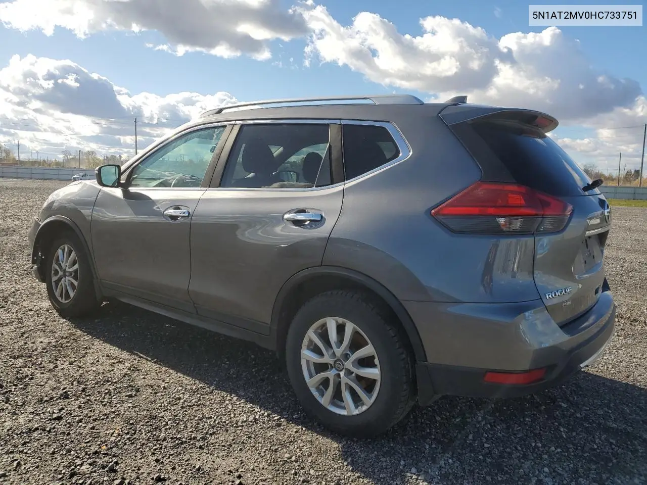 5N1AT2MV0HC733751 2017 Nissan Rogue Sv