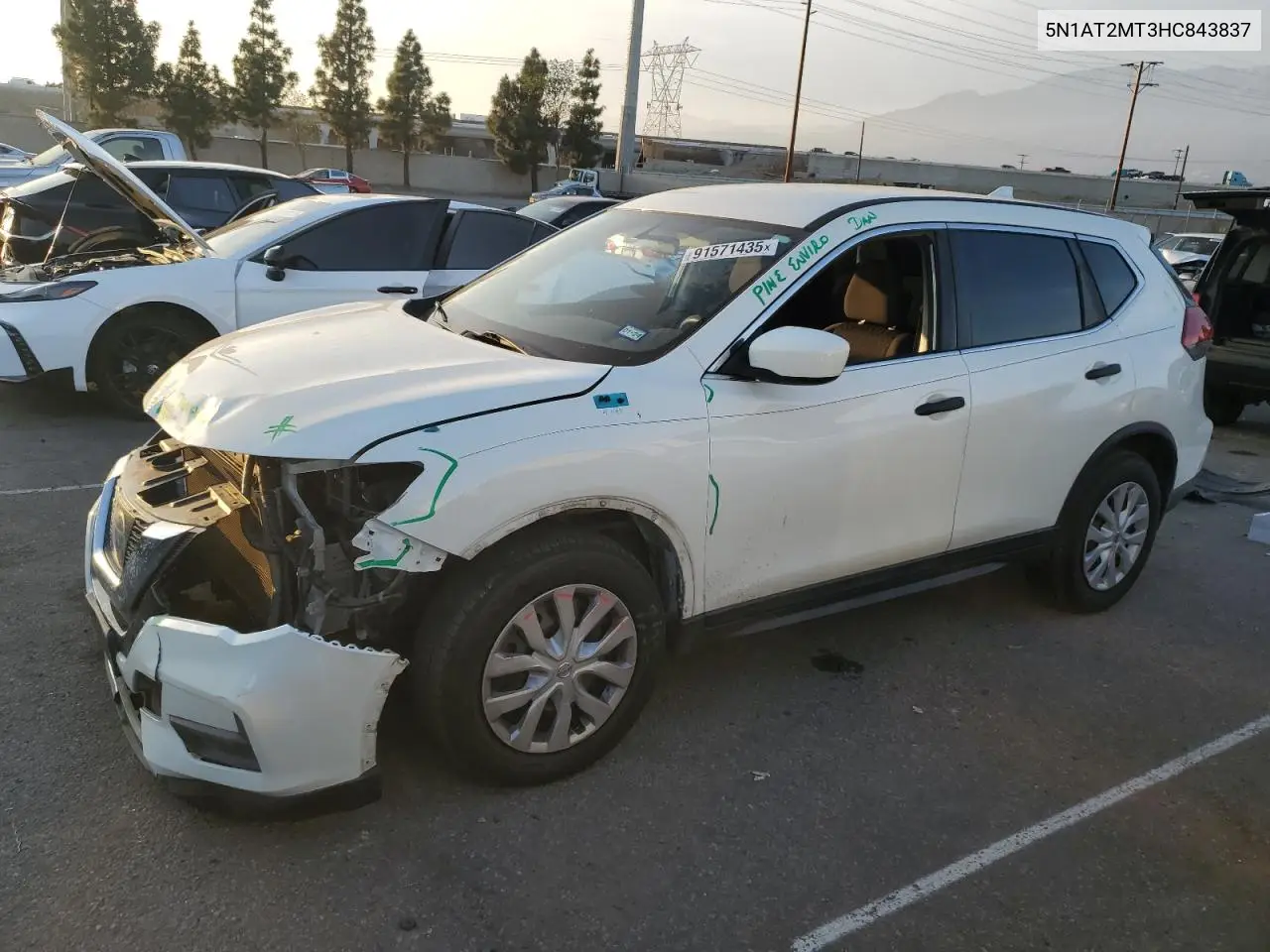 5N1AT2MT3HC843837 2017 Nissan Rogue S