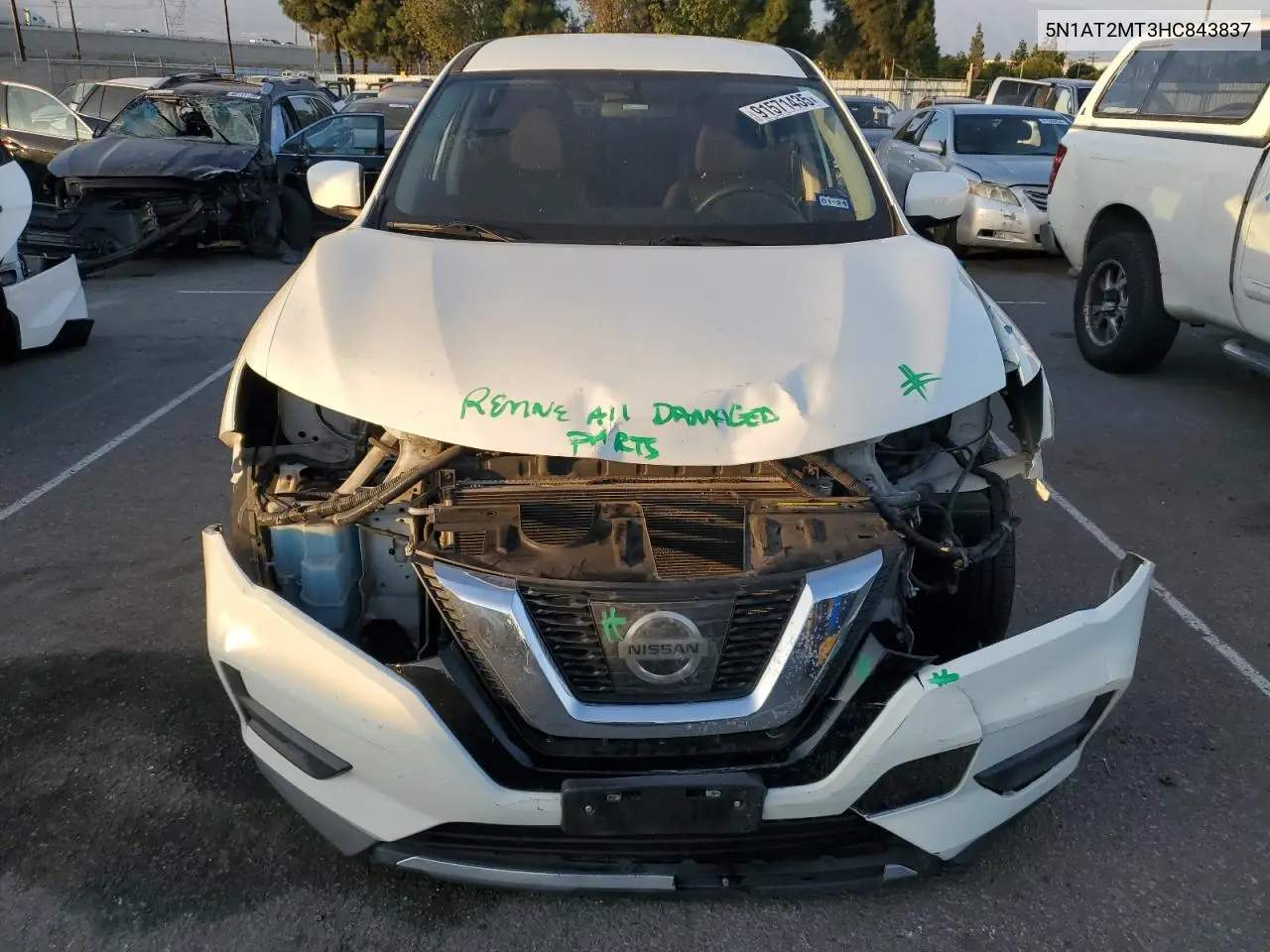 5N1AT2MT3HC843837 2017 Nissan Rogue S