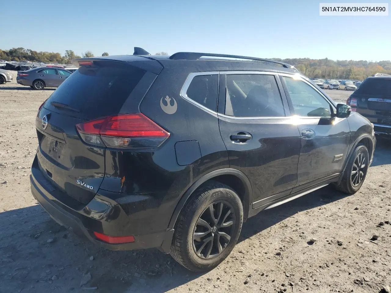 5N1AT2MV3HC764590 2017 Nissan Rogue Sv