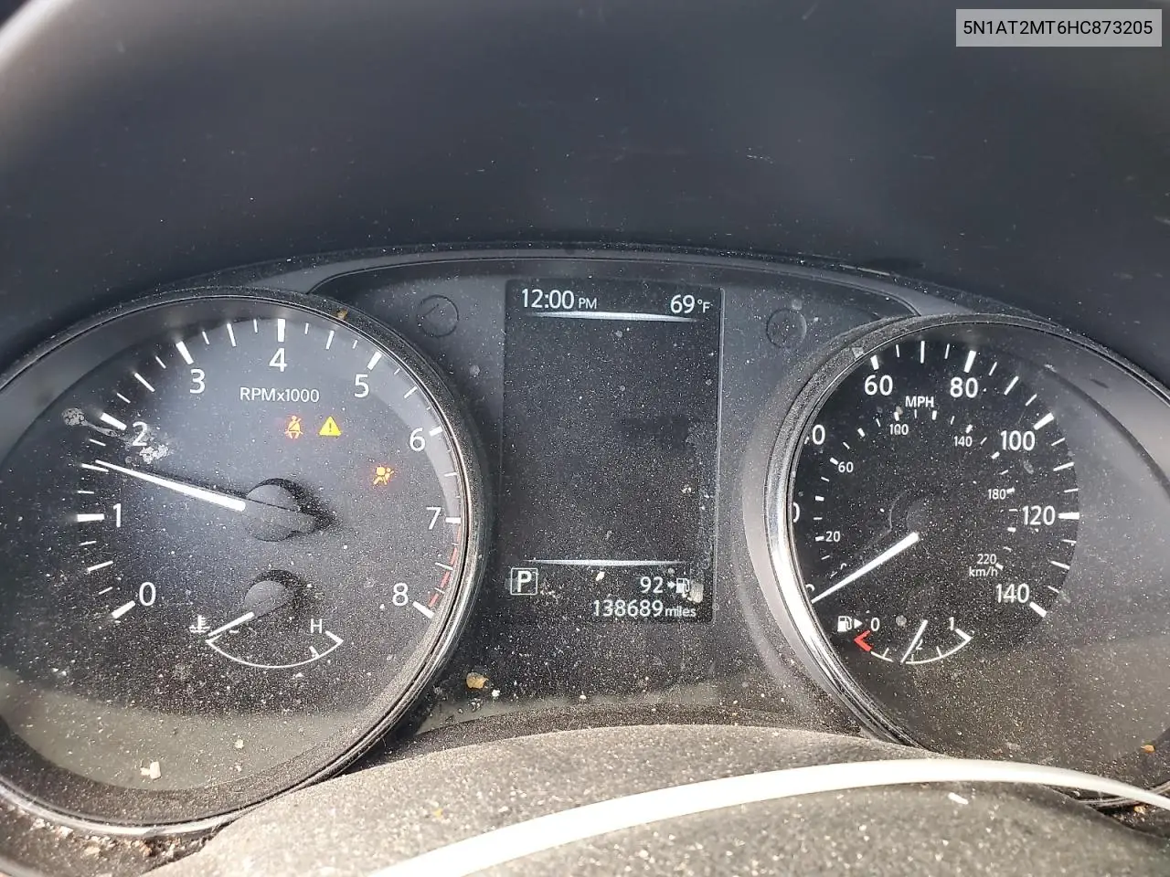 5N1AT2MT6HC873205 2017 Nissan Rogue S