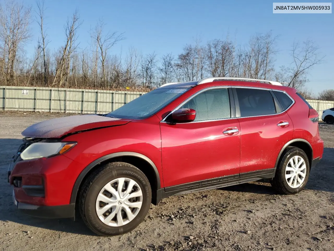 JN8AT2MV5HW005933 2017 Nissan Rogue S