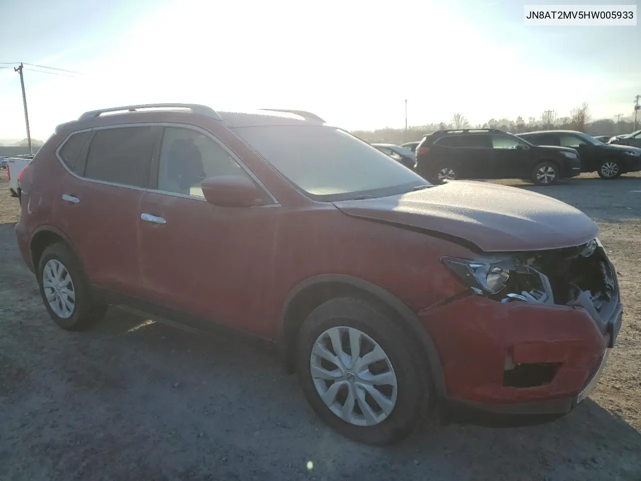 JN8AT2MV5HW005933 2017 Nissan Rogue S
