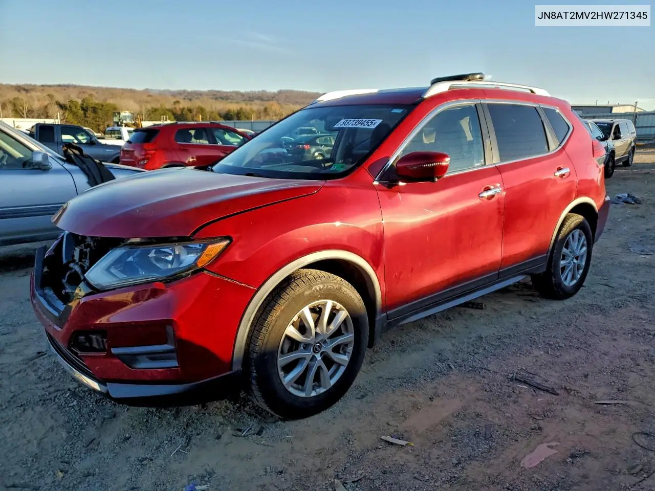 JN8AT2MV2HW271345 2017 Nissan Rogue S