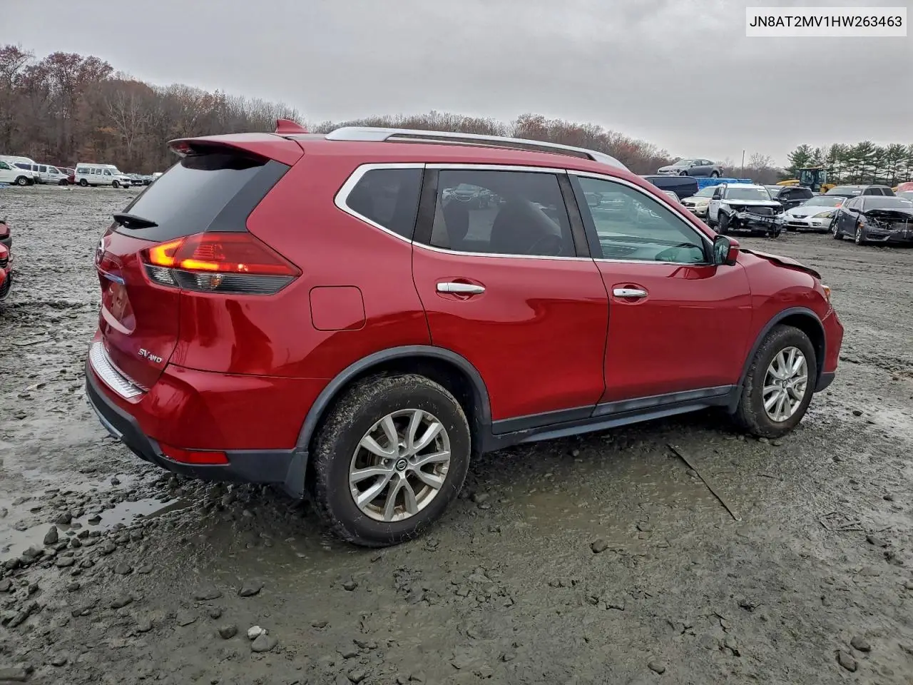 JN8AT2MV1HW263463 2017 Nissan Rogue S