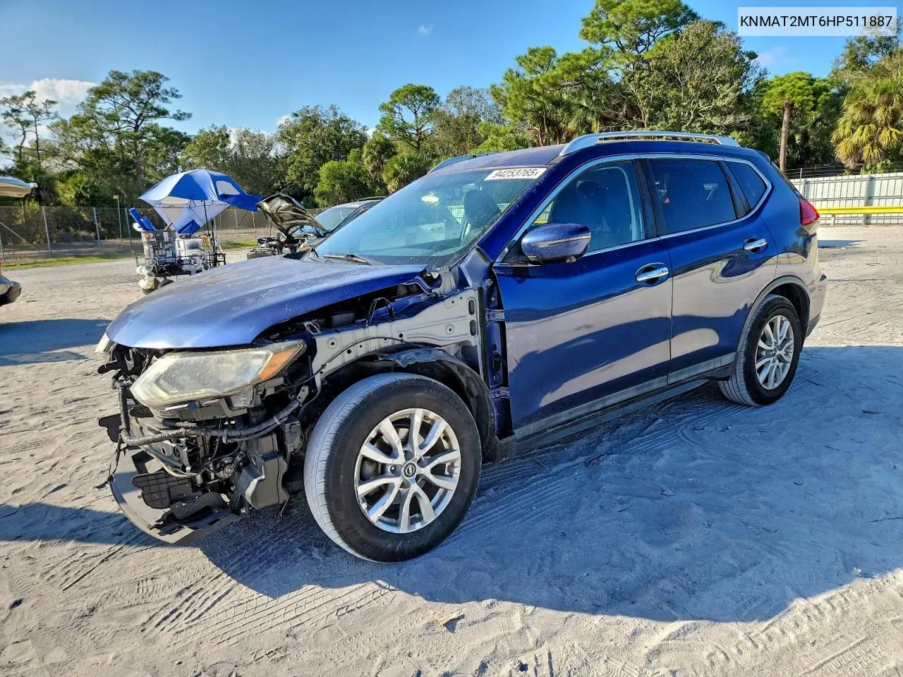 KNMAT2MT6HP511887 2017 Nissan Rogue S