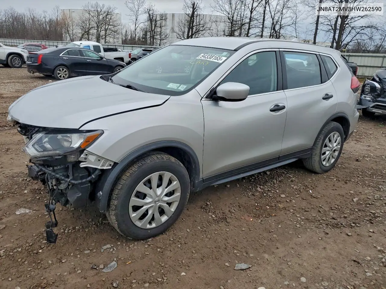 JN8AT2MV3HW262590 2017 Nissan Rogue S