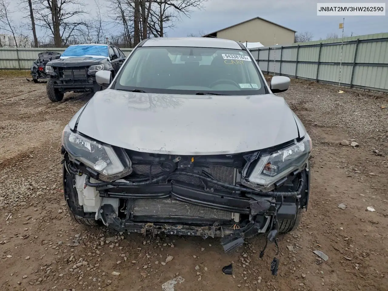 JN8AT2MV3HW262590 2017 Nissan Rogue S
