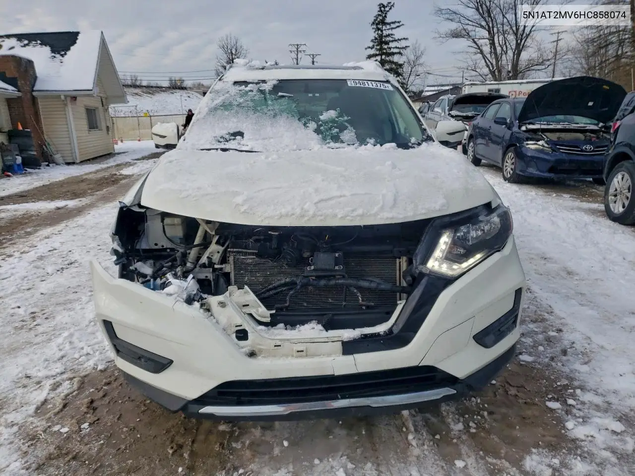 5N1AT2MV6HC858074 2017 Nissan Rogue Sv