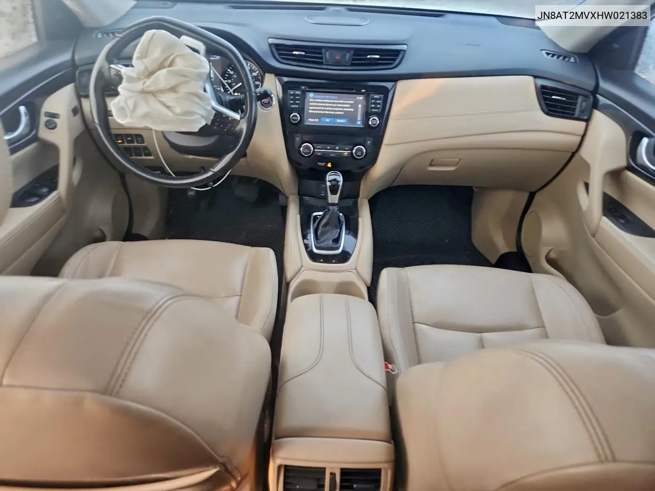 JN8AT2MVXHW021383 2017 Nissan Rogue S