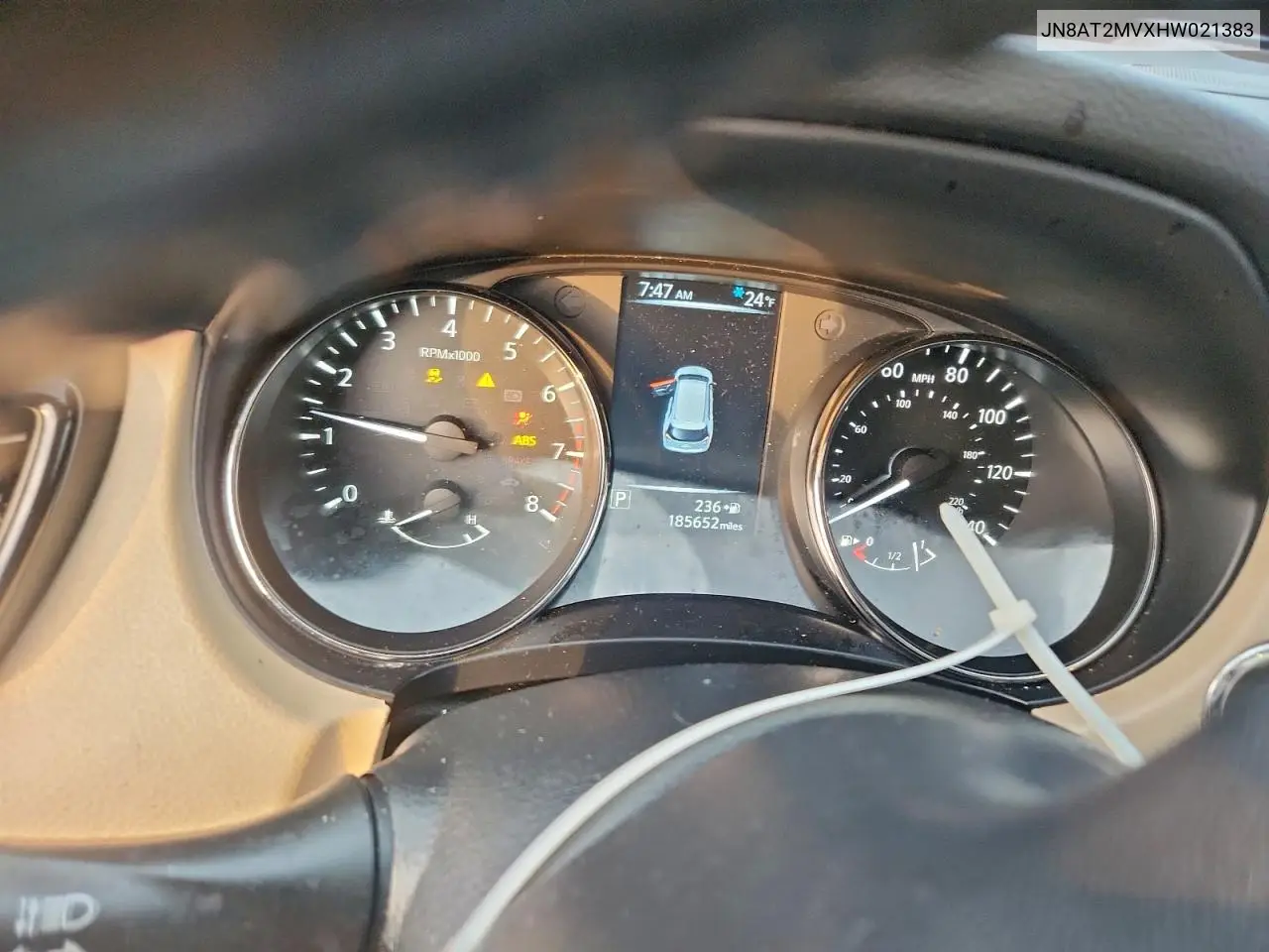 JN8AT2MVXHW021383 2017 Nissan Rogue S