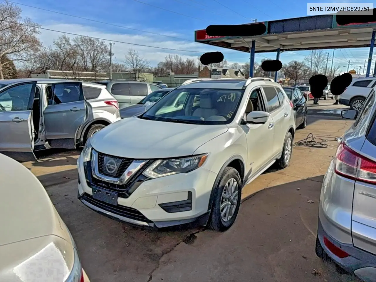 5N1ET2MV7HC829751 2017 Nissan Rogue Sv Hybrid