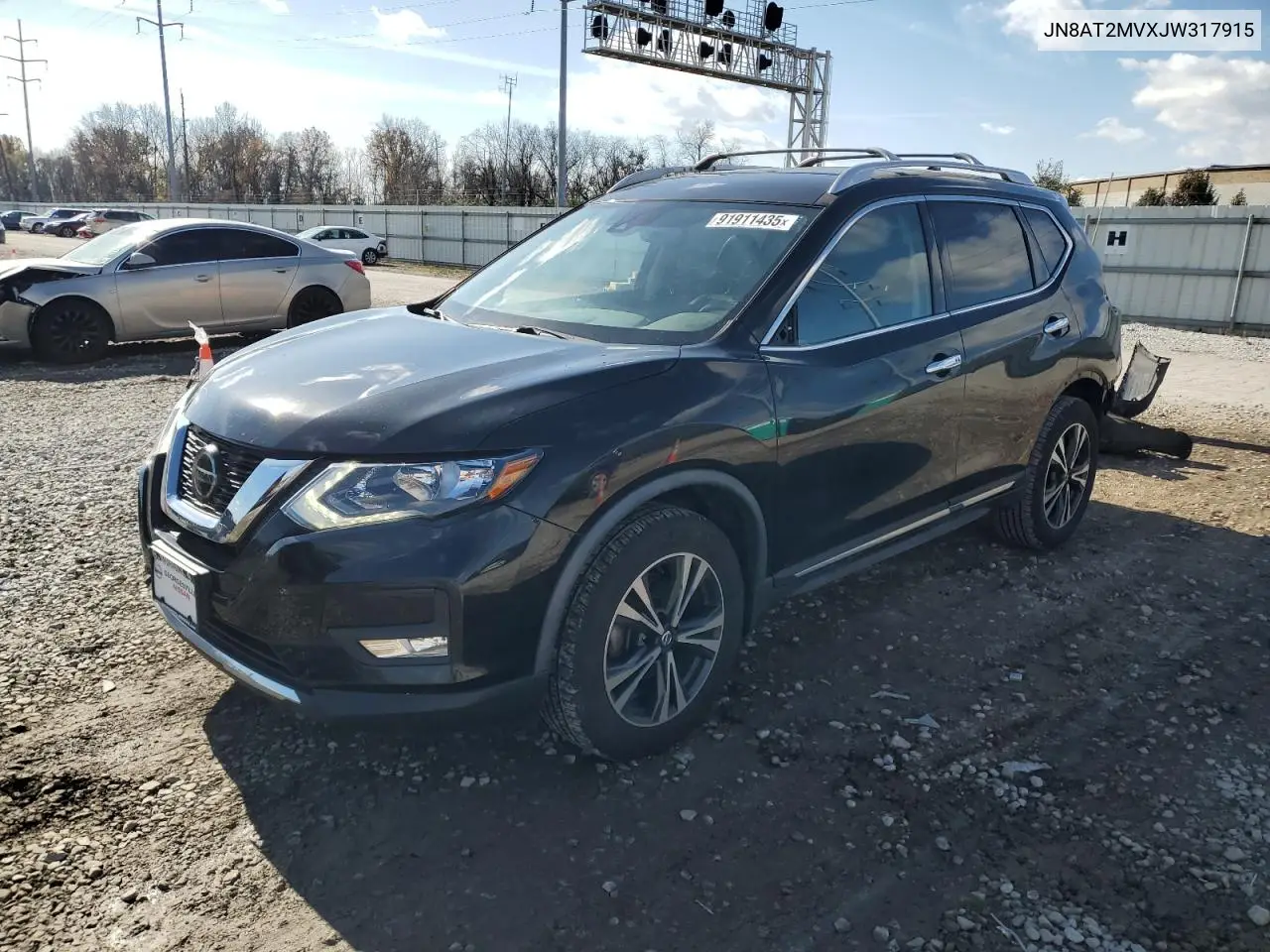 JN8AT2MVXJW317915 2018 Nissan Rogue S