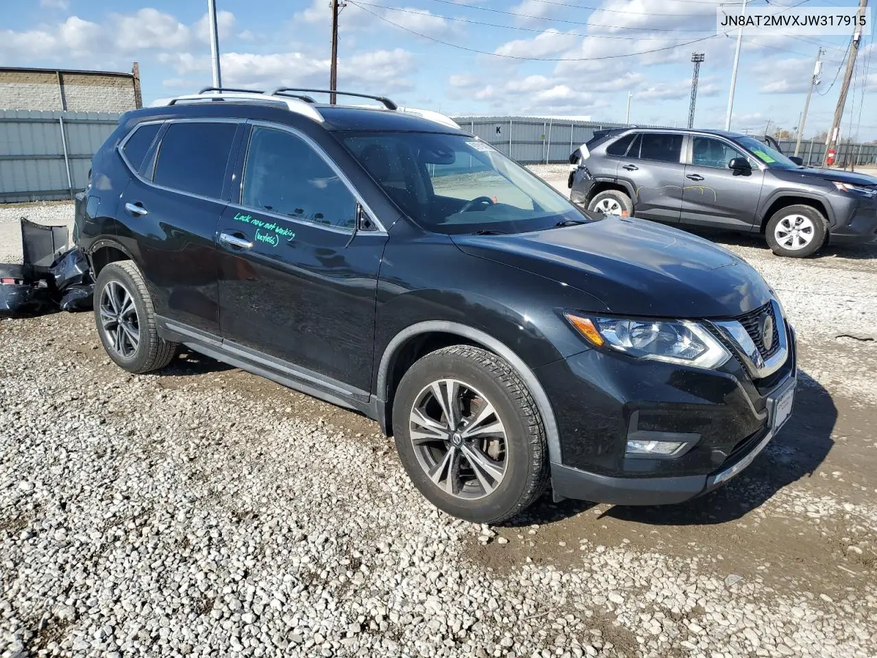 JN8AT2MVXJW317915 2018 Nissan Rogue S