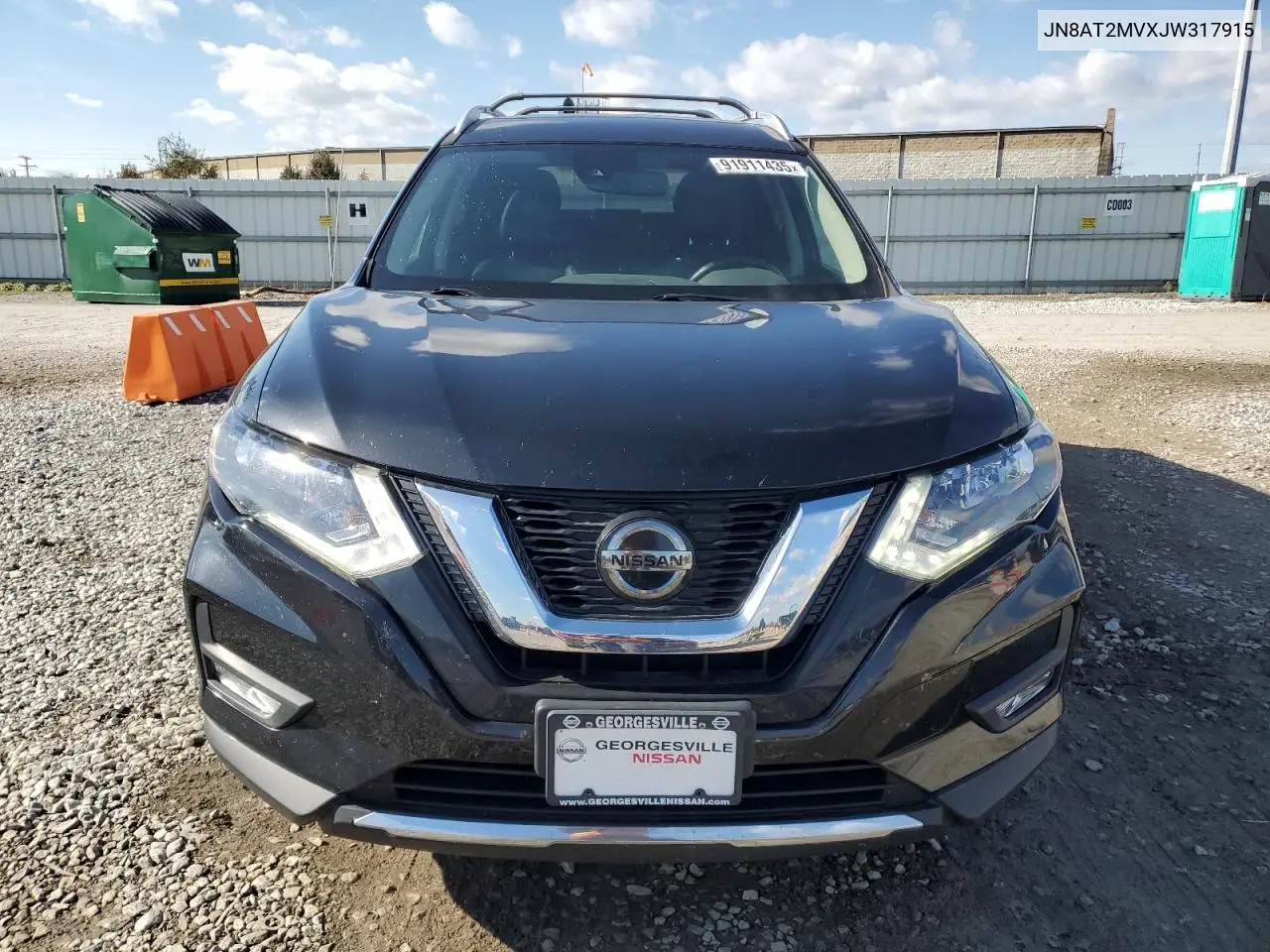 JN8AT2MVXJW317915 2018 Nissan Rogue S