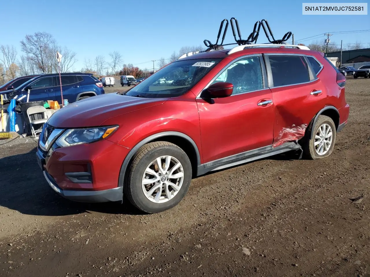 5N1AT2MV0JC752581 2018 Nissan Rogue S