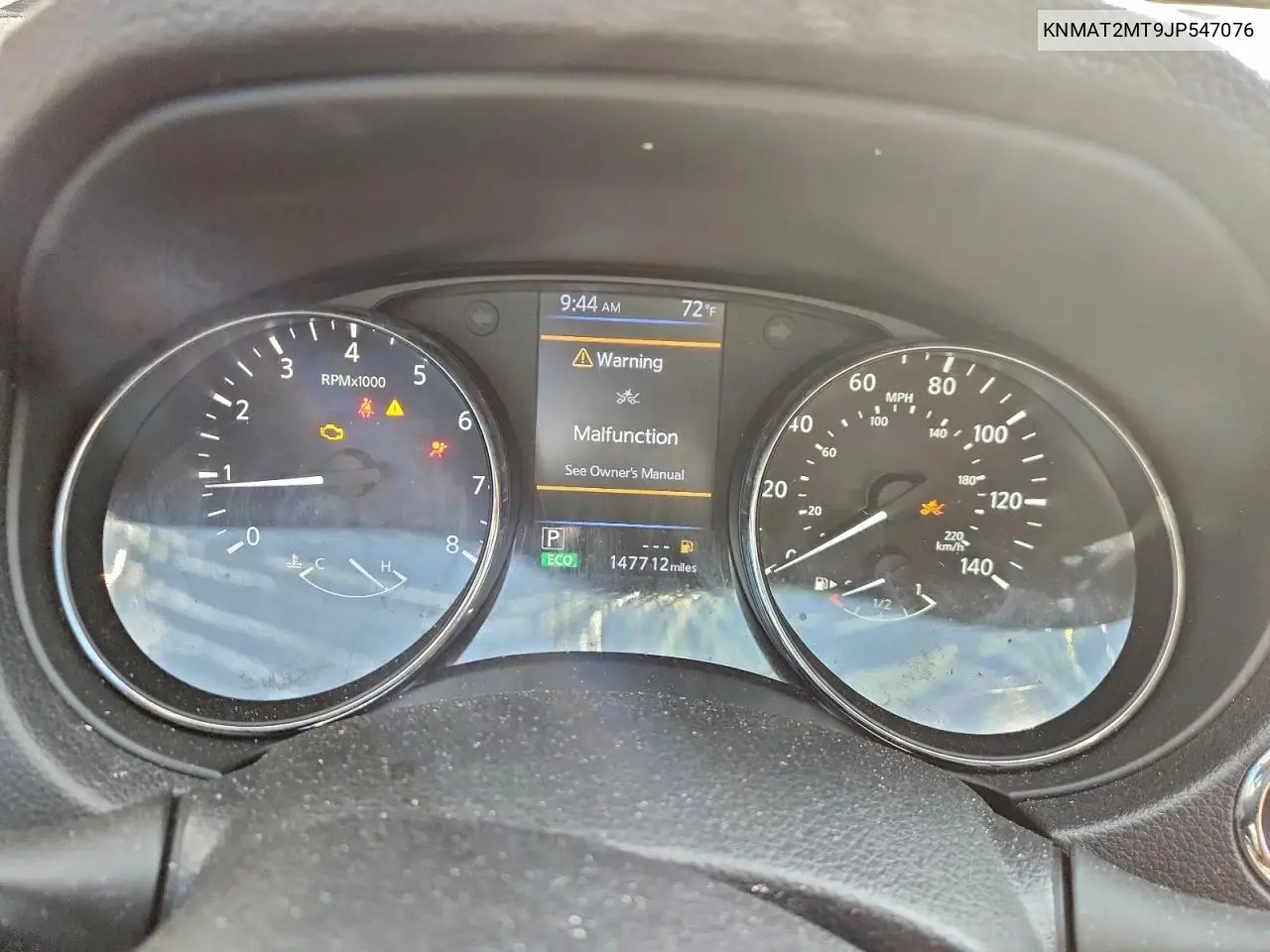 KNMAT2MT9JP547076 2018 Nissan Rogue S