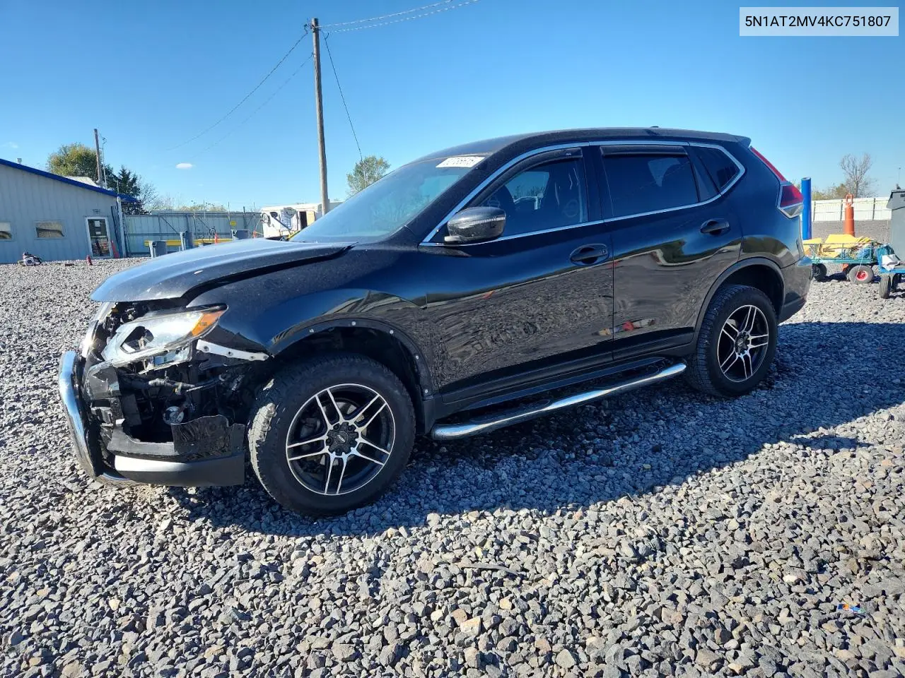5N1AT2MV4KC751807 2019 Nissan Rogue S
