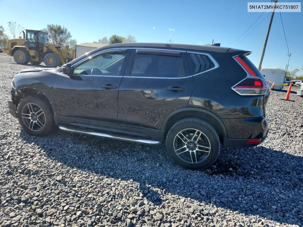 5N1AT2MV4KC751807 2019 Nissan Rogue S