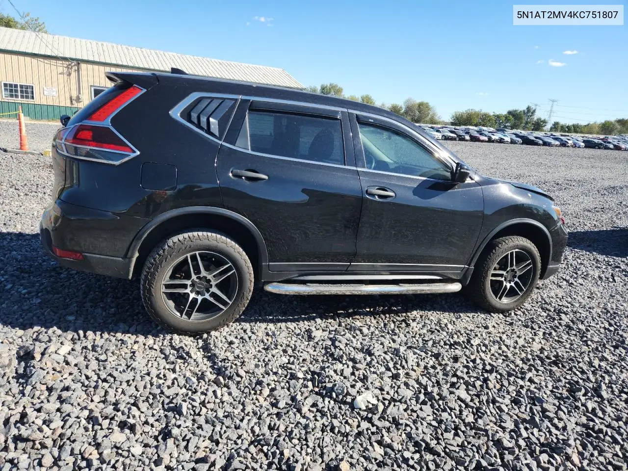 5N1AT2MV4KC751807 2019 Nissan Rogue S