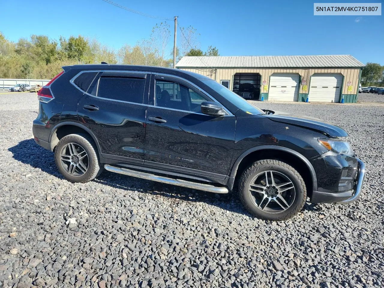 5N1AT2MV4KC751807 2019 Nissan Rogue S
